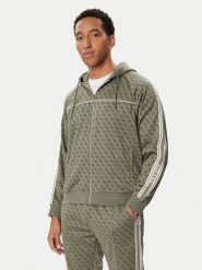 Guess Bluza Z5BQ13 K2042 Khaki Regular Fit. Brązowe bluzy męskie Guess, m, z aplikacjami, bez kaptura. Za 524.99 zł.