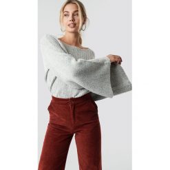NA-KD Sweter z dużym rękawem - Grey. Swetry damskie marki NA-KD. Za 141.95 zł.