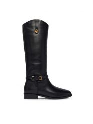 MICHAEL Michael Kors Oficerki 40F6BVFB5L Czarny. Czarne kozaki damskie MICHAEL Michael Kors, ze skóry, bez obcasa, na płaskiej podeszwie. Za 1,469.00 zł.