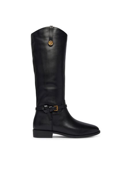 MICHAEL Michael Kors Oficerki 40F6BVFB5L Czarny. Czarne kozaki damskie MICHAEL Michael Kors, ze skóry, bez obcasa, na płaskiej podeszwie. Za 1,469.00 zł.