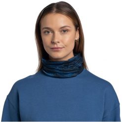 Bandana BUFF ORIGINAL ECOSTRETCH SINEB. Niebieskie szaliki męskie Buff, bez wzorów. Za 79.99 zł.