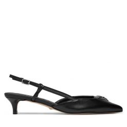 Czółenka Guess. Czarne czółenka damskie Guess, z aplikacjami, bez obcasa, bez zapięcia. Za 309.99 zł.