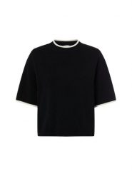 More & More Sweter z dzianiny Kobiety czarny, 38. Czarne swetry damskie More & More, bez wzorów, z dzianiny, bez kołnierzyka, bez ramiączek, krótkie, bez kaptura. Za 229.95 zł.