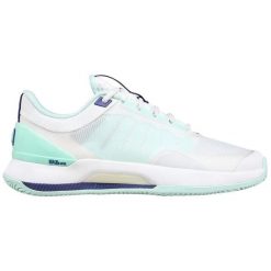 Damskie buty do tenisa Wilson Intrigue Tour. Białe obuwie sportowe damskie Wilson, bez wzorów, tenisowe. Za 738.00 zł.
