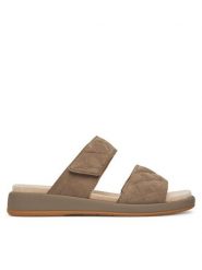 Caprice Klapki 9-27204-44 Brązowy. Brązowe klapki damskie Caprice, bez wzorów, ze skóry, bez obcasa. Za 150.99 zł.