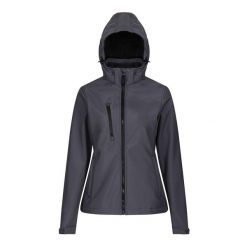 Kurtka Damska Venturer 3 Layer Hooded Soft Shell Jacket. Czarne kurtki sportowe damskie Regatta, s, bez wzorów, bez kaptura, trekkingowe. Za 198.99 zł.