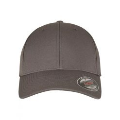 Czapka Z Daszkiem W Kształcie Alfy. Szare czapki i kapelusze damskie FLEXFIT, bez wzorów. Za 77.99 zł.