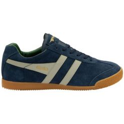 Sneakersy Gola Harrier Suede. Niebieskie buty sportowe męskie Gola, bez zapięcia, na fitness i siłownię. W wyprzedaży za 401.05 zł.