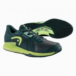 Buty do tenisa męskie Head Sprint Pro 3.5 Clay 27143. Zielone buty sportowe męskie Head, bez zapięcia, do biegania. Za 619.00 zł.