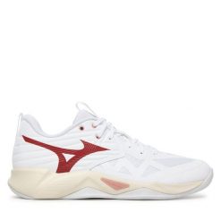 Buty halowe Mizuno. Białe buty sportowe męskie Mizuno, bez zapięcia, mizuno wave. Za 474.99 zł.