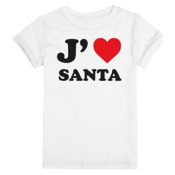 Christmas T-Shirt T-Shirt Damski I Love Santa S Biały. Białe t-shirty damskie Christmas T-Shirt. W wyprzedaży za 44.90 zł.