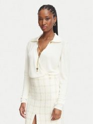 Elisabetta Franchi Body BK-03S-66E2-V440 Kremowy Regular Fit. Białe bluzki damskie Elisabetta Franchi, s, bez wzorów, z wiskozy, bez kołnierzyka, bez ramiączek. Za 1,879.00 zł.