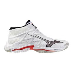 Buty halowe Mizuno Wave Lightning Elite Mid. Białe buty sportowe męskie Mizuno, bez zapięcia, do siatkówki, mizuno wave. Za 579.99 zł.