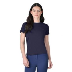 T-shirt damski w luźnym stylu Weatherbeeta. Niebieskie koszulki sportowe damskie WEATHERBEETA, bez wzorów, bez kołnierzyka, bez ramiączek, do jazdy konnej. Za 245.00 zł.