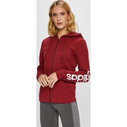 Adidas Performance - Bluza. Brązowe bluzy damskie adidas Performance, z nadrukiem, z bawełny. W wyprzedaży za 179.90 zł.