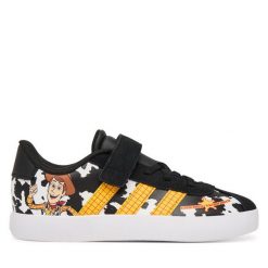 Sneakersy adidas. Czarne trampki i tenisówki chłopięce Adidas, bez wzorów, bez zapięcia. Za 219.99 zł.