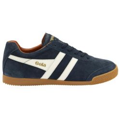 Sneakersy ze skóry Gola Harrier. Białe buty sportowe męskie Gola, ze skóry, bez zapięcia, na fitness i siłownię. Za 427.50 zł.