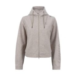 Bluza damska z kapturem Cavallo Rabi. Brązowe bluzy damskie CAVALLO, bez wzorów, z kapturem, do jazdy konnej. Za 349.00 zł.