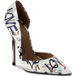 Szpilki KAZAR - Anastacia 32882-01-A7 White/Red/Blue. Białe szpilki damskie Kazar, ze skóry. W wyprzedaży za 369.00 zł.