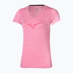 Koszulka do biegania damska Mizuno Core RB Tee. Czerwone t-shirty damskie Mizuno, s, bez wzorów, z materiału, bez kołnierzyka. Za 57.99 zł.