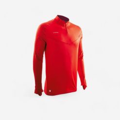 Bluza do piłki nożnej Kipsta CLR Club. Zielone bluzy męskie KIPSTA, s, bez wzorów, z materiału, bez kaptura, do biegania. Za 119.99 zł.
