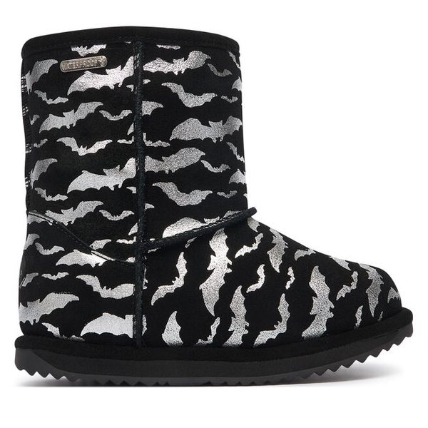 Śniegowce EMU Australia. Czarne buty zimowe chłopięce Emu Australia, bez wzorów, bez zapięcia. Za 474.99 zł.