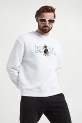 Bluza męska crewneck KARL LAGERFELD. Bluzy męskie KARL LAGERFELD, m, bez wzorów, bez kaptura. W wyprzedaży za 498.22 zł.