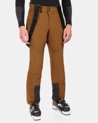 Męskie spodnie narciarskie softshell Kilpi RHEA-M. Brązowe spodnie snowboardowe męskie Kilpi, m, bez wzorów, z gumy, narciarskie. Za 318.77 zł.