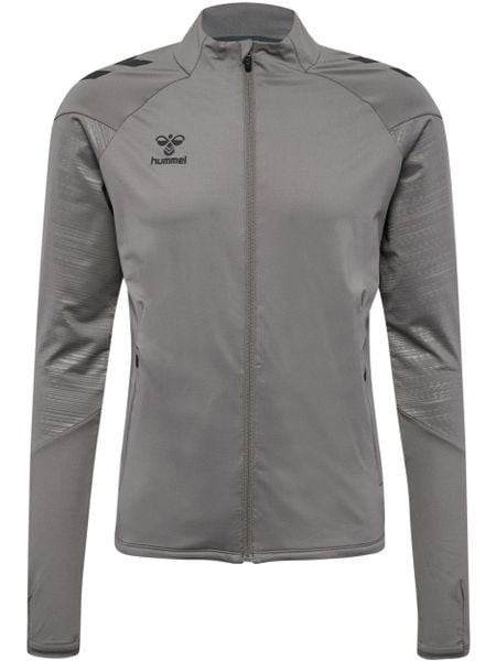 Kurtka z dresu Hummel Pro. Szare kurtki damskie Hummel, m, bez wzorów, z dresówki, bez kaptura, do biegania. Za 250.00 zł.