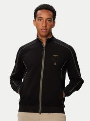 Aeronautica Militare Bluza 262FE2138UF00691 Czarny Regular Fit. Czarne bluzy męskie Aeronautica Militare, l, bez wzorów, z wiskozy, bez kaptura. Za 714.99 zł.