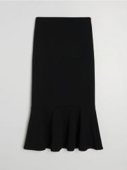 Klasyczna spódnica midi syrenka - czarny. Czarne spódnice damskie Sinsay, l, bez wzorów, klasyczne, midi. Za 39.99 zł.