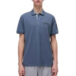 NAPAPIJRI E AMUNDSEN Szary. Szare koszulki polo męskie Napapijri, m, bez wzorów, z tkaniny, bez ramiączek. Za 360.99 zł.
