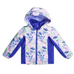 Kurtka narciarska dla dzieci Roxy Snowy Tale 10K. Niebieskie kurtki i płaszcze dla dziewczynek Roxy, na zimę, bez wzorów, z poliesteru, bez kaptura. Za 272.00 zł.