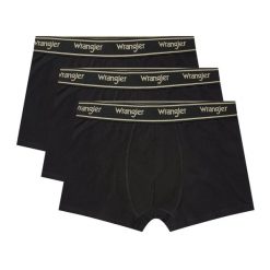 3PAK MESKIE BOKSERKI WRANGLER TRUNKS ODWIN BLACK U5_22207_WRA. Czarne bokserki męskie Wrangler, m, bez wzorów. Za 79.99 zł.