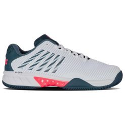 Buty do tenisa męskie K-Swiss Hypercourt Express 2. Białe buty sportowe męskie K-SWISS, z materiału, bez zapięcia, tenisowe. Za 585.00 zł.