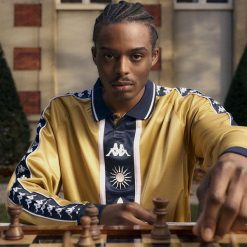 Maillot Fourth długie rękawy FC Versailles 78 2025/26. Żółte koszulki sportowe męskie Kappa, bez wzorów, bez kołnierzyka, bez ramiączek, do piłki nożnej. Za 486.50 zł.