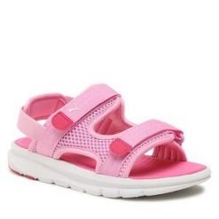 Sandały Puma. Czerwone sandały dziewczęce Puma, bez zapięcia. Za 169.99 zł.