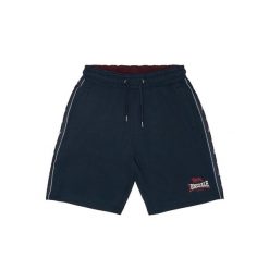 Szorty Lonsdale Satley. Niebieskie krótkie spodenki sportowe męskie Lonsdale, m, bez wzorów, z bawełny, na fitness i siłownię. Za 227.50 zł.