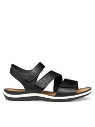 Geox Sandały D Sandal Vega D35R6A 000BC C9997 Czarny. Czarne sandały damskie Geox, bez wzorów, ze skóry, bez obcasa, na płaskiej podeszwie, bez zapięcia. Za 359.99 zł.