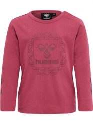 Koszulka z długim rękawem dla dziewczynki Hummel Helga. Czerwone t-shirty i topy dla dziewczynek Hummel, bez wzorów, z bawełny, bez ramiączek. Za 121.50 zł.