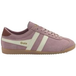 Damskie zamszowe trampki na sznurówki Gola Bullet Suede. Białe trampki i tenisówki damskie Gola, bez wzorów, z materiału, eleganckie, bez zapięcia. Za 404.50 zł.