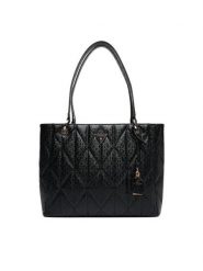 Guess Torebka Aldina HWGG96 63250 Czarny. Czarne torebki do ręki damskie Guess, z aplikacjami, ze skóry, bez dodatków. Za 399.99 zł.