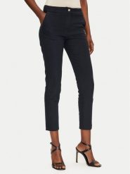 Morgan Chinosy 222-PLIME.F Granatowy Slim Fit. Niebieskie spodnie materiałowe damskie Morgan, bez wzorów, z bawełny. Za 269.99 zł.