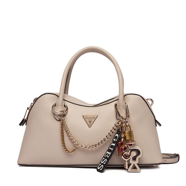 Torebka Guess. Brązowe torebki do ręki damskie Guess, z aplikacjami, bez dodatków. Za 639.99 zł.