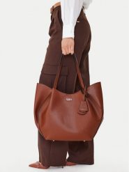 Guess Torebka Amorette HWBG78 98240 Brązowy. Brązowe torebki do ręki damskie Guess, z aplikacjami, ze skóry, bez dodatków. Za 719.99 zł.