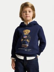 Polo Ralph Lauren Bluza 322A10529001 Granatowy Regular Fit. Niebieskie bluzy dla chłopców Polo Ralph Lauren, bez wzorów, z syntetyku, bez ramiączek, bez kaptura. Za 519.99 zł.