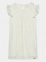 Guess Sukienka codzienna J3BK03 WFS60 Écru Regular Fit. Sukienki dla dziewczynek Guess, z aplikacjami, z bawełny, bez ramiączek. Za 199.99 zł.
