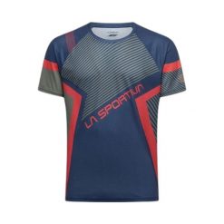 T-shirt La Sportiva Flow. Niebieskie t-shirty męskie La Sportiva, l, bez wzorów, ze skóry, bez kołnierzyka. Za 335.65 zł.