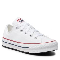 Trampki Converse. Białe półbuty damskie Converse, bez wzorów, retro, bez zapięcia. Za 219.99 zł.