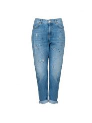 Pinko Spodnie "Maurice" | 1V10U1 A094 | Kobieta | Niebieski. Niebieskie spodnie materiałowe damskie Pinko, l, bez wzorów, z bawełny. W wyprzedaży za 299.00 zł.